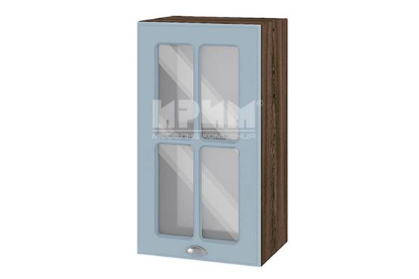 Горен шкаф с витрина ВФ-Деним мат-06-102, 40см