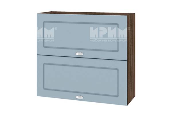 Горен шкаф с две хоризонтални врати ВФ-Деним мат-06-12, 80см