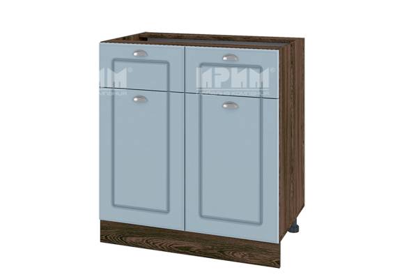 Долен шкаф с две врати и две чекмеджета ВФ-Деним мат-06-26, 80см