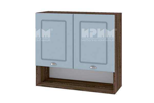 Горен шкаф с две врати и ниша ВФ-Деним мат-06-8, 80см