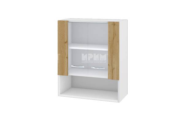 Горен шкаф с две витрини и ниша БДД-9, 60см