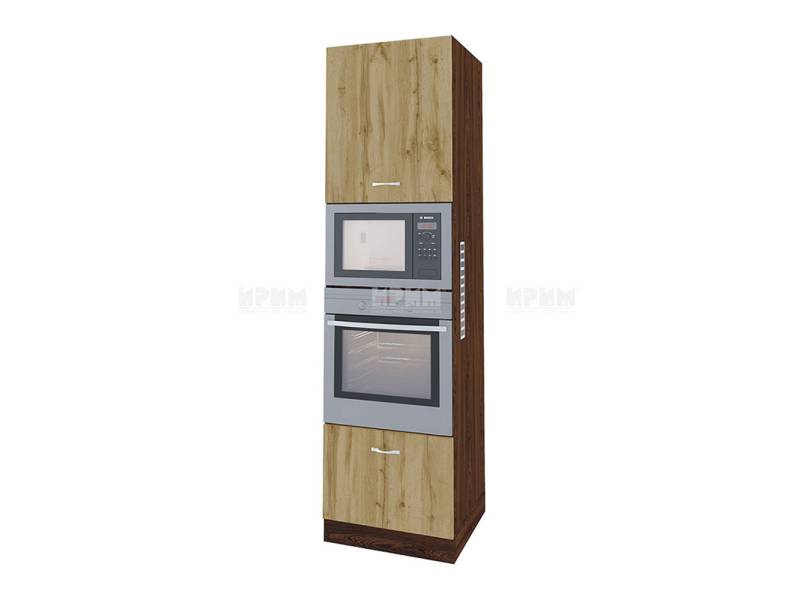 Колонен шкаф ВДД-48, 60см - Модулна кухня Сити дъб дакота и бяло