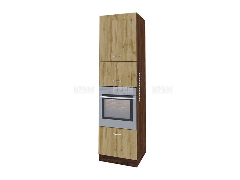 Колонен шкаф ВДД-48, 60см - Модулна кухня Сити дъб дакота и бяло