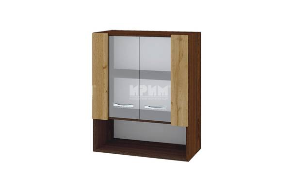 Горен шкаф с две витрини и ниша ВДД-9, 60см