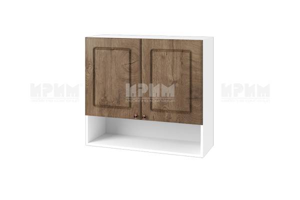 Горен шкаф с две врати и ниша БФ-Дъб натурал-06-8, 80см