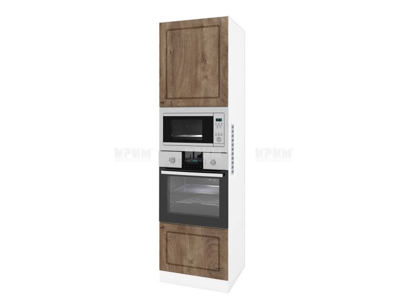Колонен шкаф БФ-Дъб натурал-06-48, 60см - Модулна Кухня Сити деним мат и венге