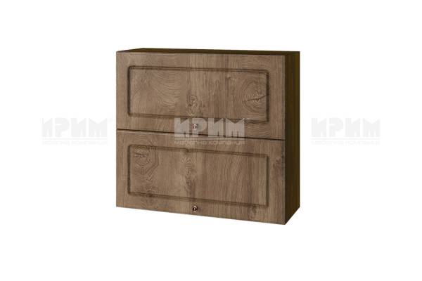 Горен шкаф с две хоризонтални врати ВФ-Дъб натурал-06-12, 80см