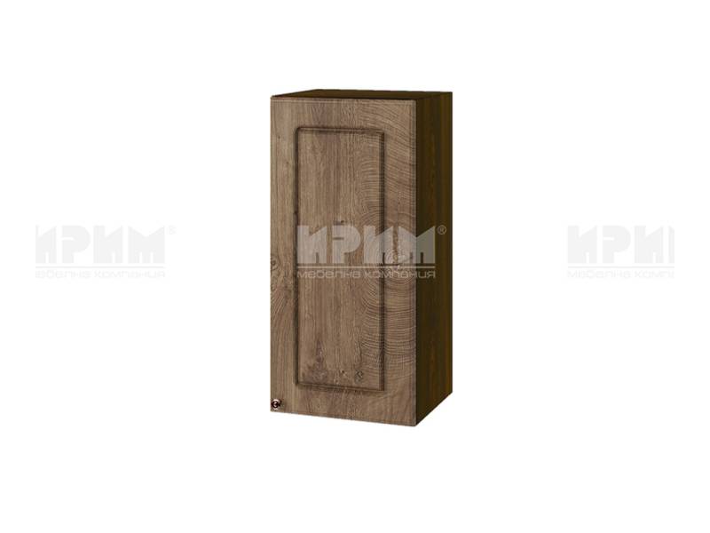 Горен шкаф с врата ВФ-Дъб натурал-06-16, 35см - Модулна Кухня Сити дъб натурал и бяло гладко