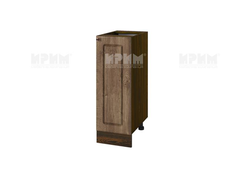 Долен шкаф с врата ВФ-Дъб натурал-06-20, 30см - Модулна Кухня Сити дъб натурал и бяло гладко