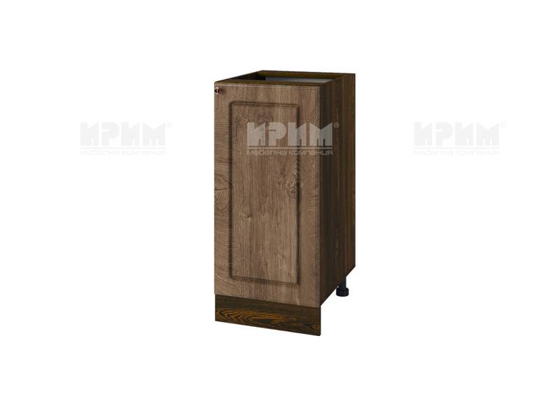 Долен шкаф с врата ВФ-Дъб натурал-06-21, 40см - Модулна Кухня Сити дъб натурал и бяло гладко