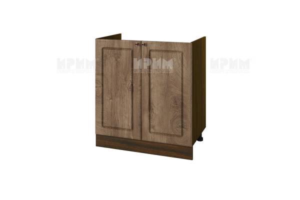 Долен шкаф за бордова мивка с две врати ВФ-Дъб натурал-06-30, 80см