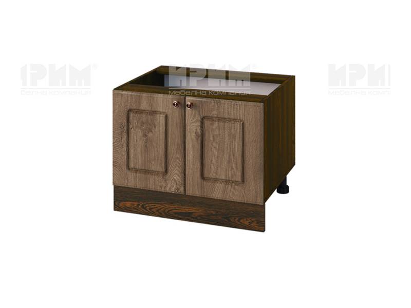 Долен шкаф за Раховец с две врати ВФ-Дъб натурал-06-32, 60см - Модулна Кухня Сити дъб натурал и бяло гладко