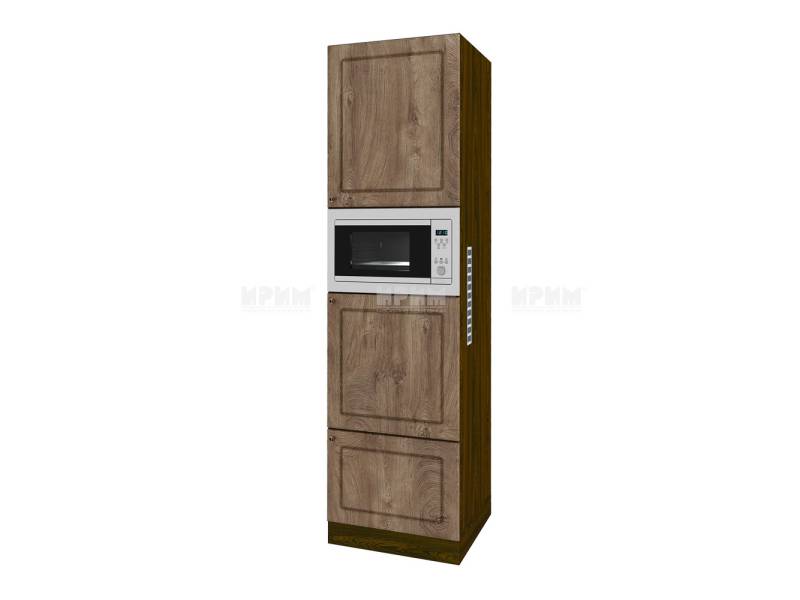 Колонен шкаф ВФ-Дъб натурал-06-48, 60см - Модулна Кухня Сити дъб натурал и бяло гладко