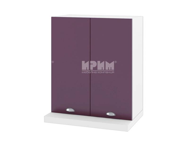 Горен шкаф за аспиратор с две врати БФ-Лилаво мат-05-13, 60см - Модулна Кухня Сити деним мат и венге