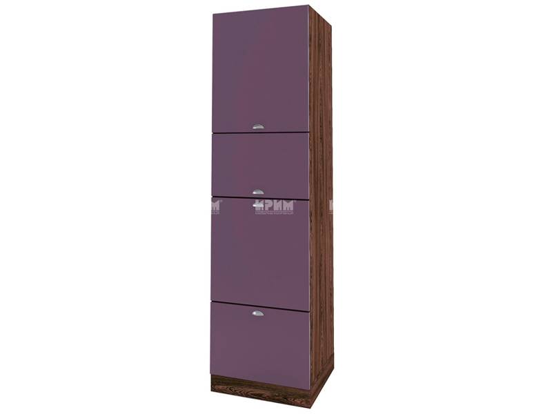 Колонен шкаф ВФ-Лилаво мат-05-48, 60см - Модулна Кухня Сити лилаво мат и бяло гладко