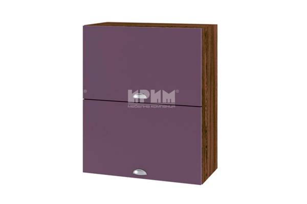 Горен шкаф с две хоризонтални врати ВФ-Лилаво мат-05-11, 60см