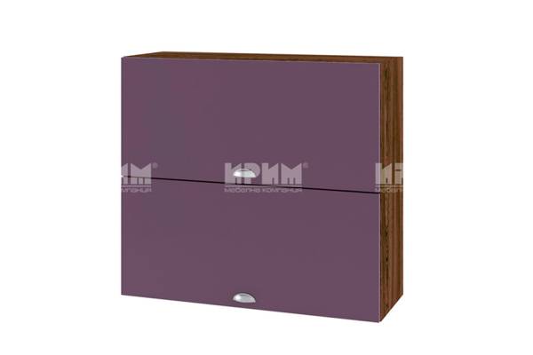 Горен шкаф с две хоризонтални врати ВФ-Лилаво мат-05-12, 80см