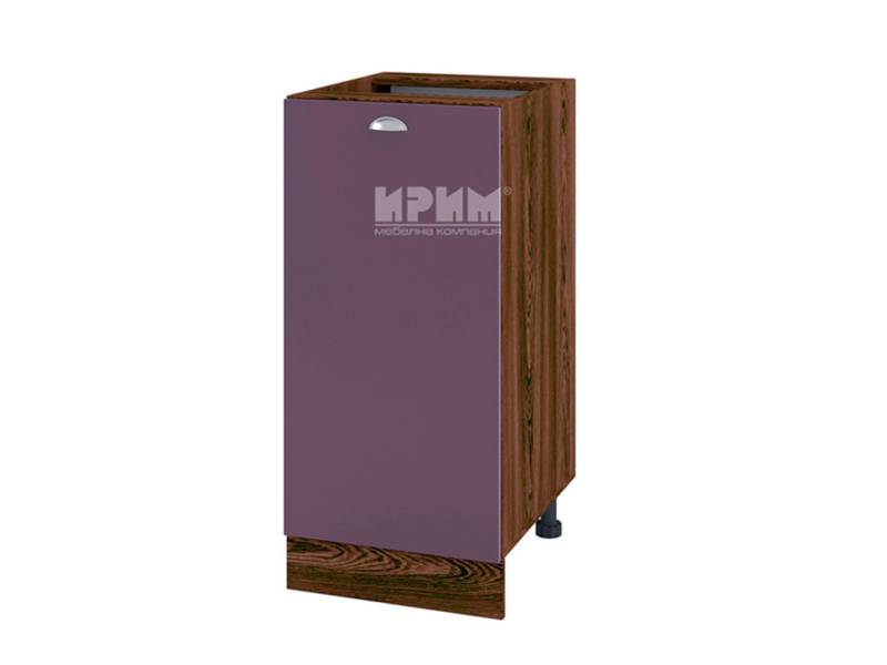 Долен шкаф с врата ВФ-Лилаво мат-05-21, 40см - Модулна Кухня Сити лилаво мат и бяло гладко