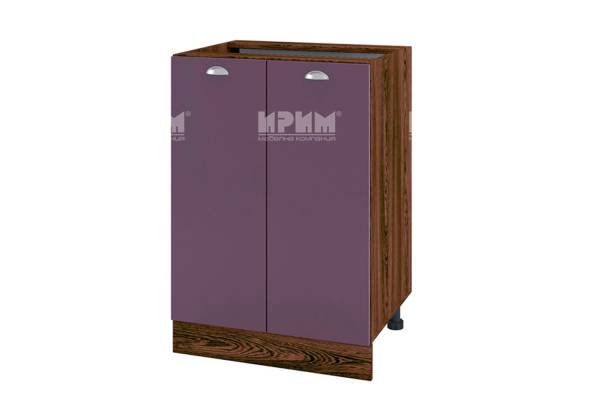 Долен шкаф с две врати ВФ-Лилаво мат-05-22, 60см, с възможнот за вграждане на мивка