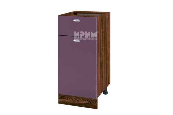 Долен шкаф с врата и чекмедже ВФ-Лилаво мат-05-24, 40см