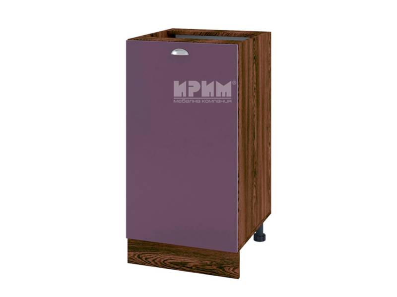 Долен шкаф с врата ВФ-Лилаво мат-05-28, 45см - Модулна Кухня Сити лилаво мат и бяло гладко