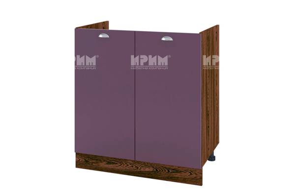 Долен шкаф за бордова мивка с две врати ВФ-Лилаво мат-05-30, 80см