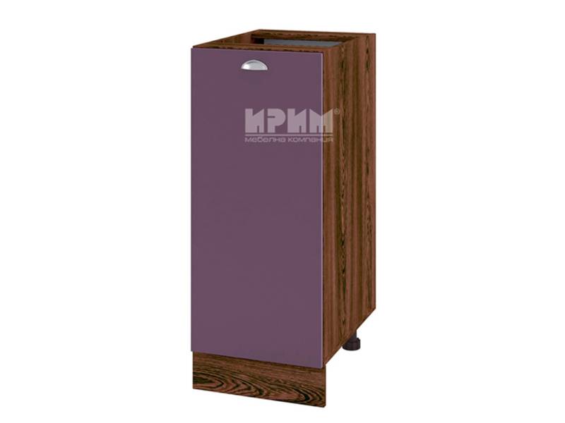 Долен шкаф с врата ВФ-Лилаво мат-05-40, 35см - Модулна Кухня Сити лилаво мат и бяло гладко