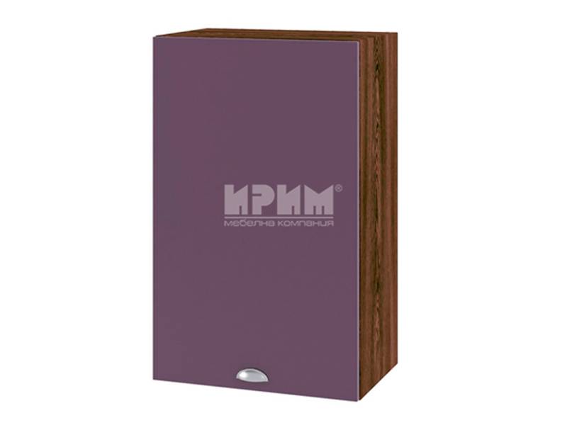 Горен шкаф с врата ВФ-Лилаво мат-05-6, 45см - Модулна Кухня Сити лилаво мат и бяло гладко