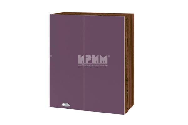 Горен шкаф за ъгъл с врата ВФ-Лилаво мат-05-17, 60см