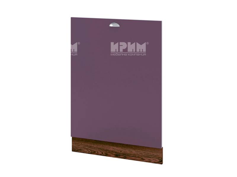 Врата за вградена съдомиялна ВФ-Лилаво мат-05-39, 60см - Модулна Кухня Сити лилаво мат и бяло гладко