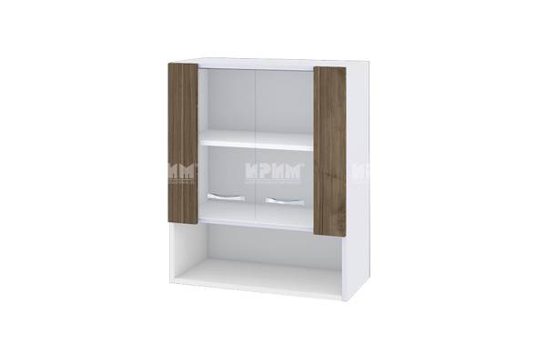 Горен шкаф с две витрини и ниша БО-9, 60см