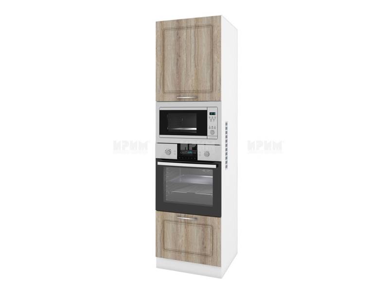 Колонен шкаф БФ-Сонома-02-48, 60см - Модулна Кухня Сити дъб натурал и венге