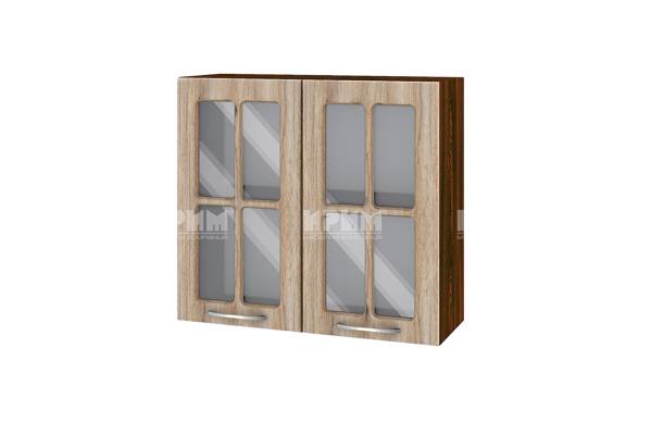 Горен шкаф с две витрини ВФ-Сонома-02-104, 80см