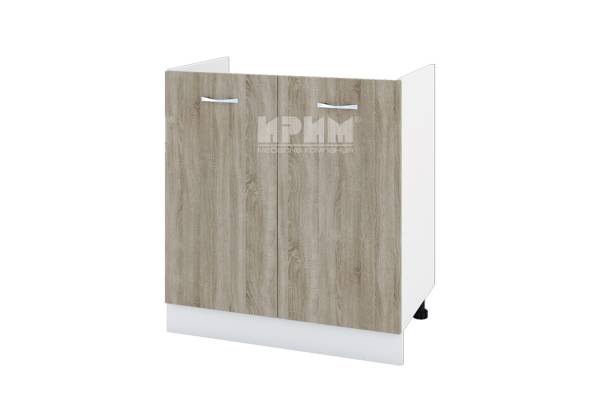 Долен шкаф за бордова мивка с две врати БДА-30, 80см