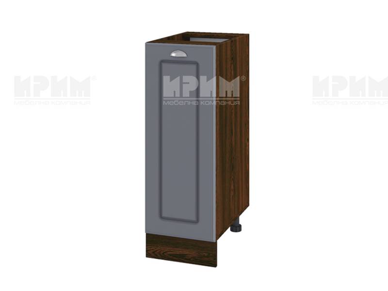Долен шкаф с врата ВФ-Цимент мат-06-20, 30см - Модулна Кухня Сити цимент мат и бяло гладко