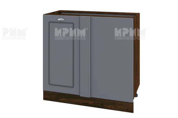 Долен шкаф за ъгъл с врата ВФ-Цимент мат-06-42, 90см