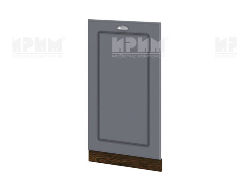 Врата за вградена съдомиялна ВФ-Цимент мат-06-38, 45см - Модулна Кухня Сити цимент мат и бяло гладко