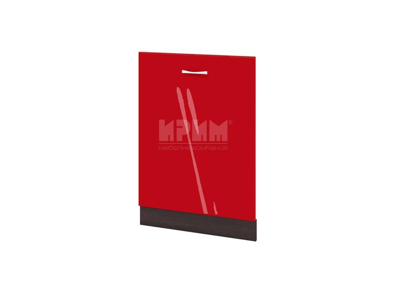 Врата за вградена съдомиялна ВЧ-39, 60см - Модулна кухня Сити червен хайглос и бяло гладко