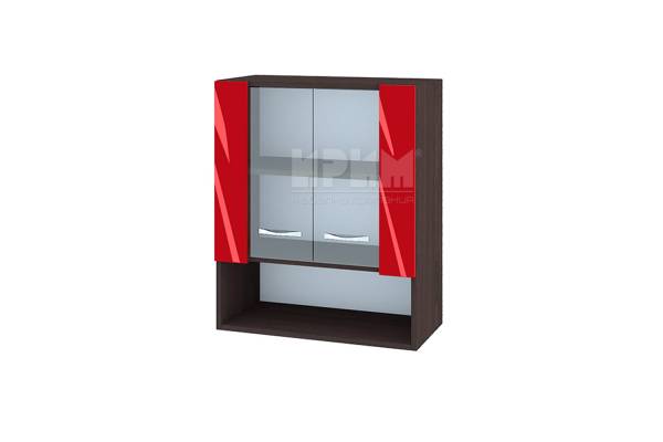 Горен шкаф с две витрини и ниша ВЧ-9, 60см