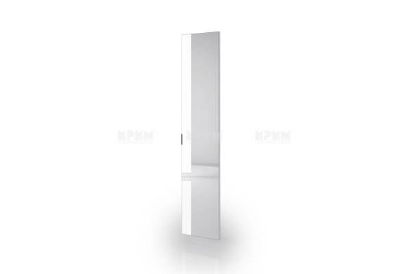 Врата Dress с огледало - бяло фладер