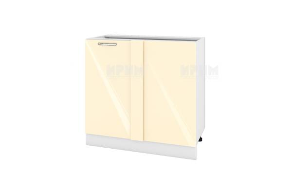 Долен шкаф за ъгъл с врата БФ-Бежово гланц-05-42, 90см
