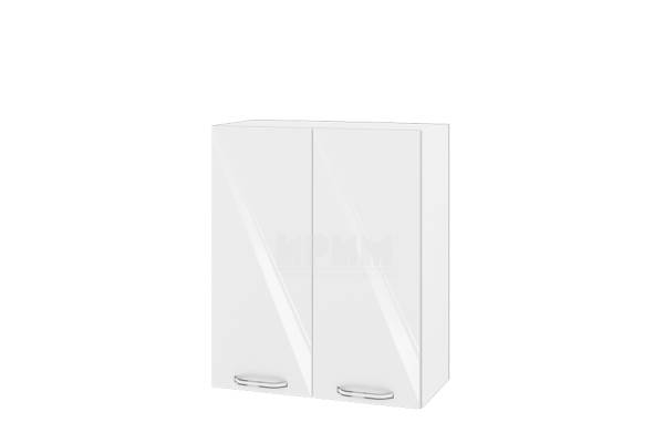 Горен шкаф с две врати БФ-Бяло гланц-05-3, 60см