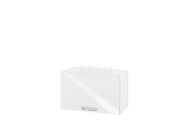 Горен шкаф с хоризонтална врата БФ-Бяло гланц-05-15, 60см