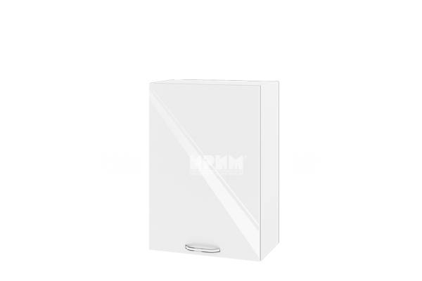 Горен шкаф с врата БФ-Бяло гланц-05-18, 50см