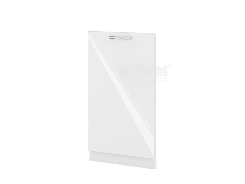 Врата за вградена съдомиялна БФ-Бяло гланц-05-38, 45см - Модулна кухня Сити бял гланц