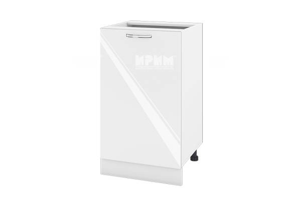 Долен шкаф с врата БФ-Бяло гланц-05-43, 50см