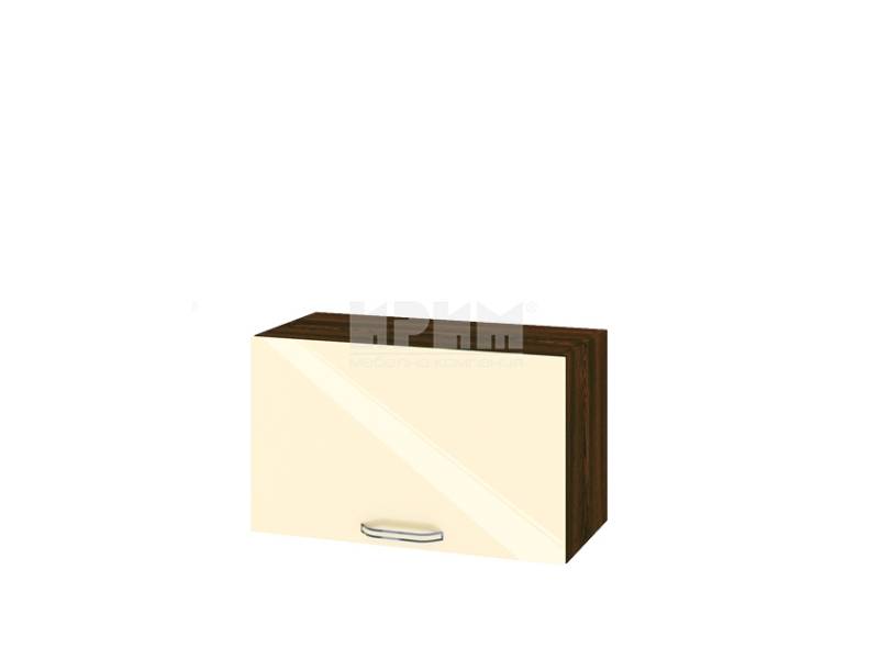 Горен шкаф с хоризонтална врата ВФ-Бежово гланц-05-15, 60см - Модулна Кухня Сити венге и бежов гланц