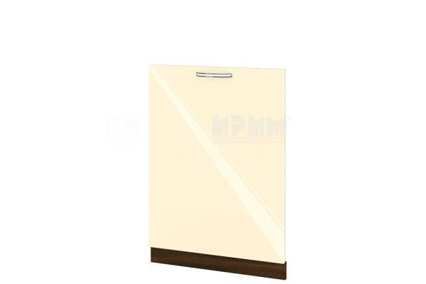 Врата за вградена съдомиялна ВФ-Бежово гланц-05-39, 60см