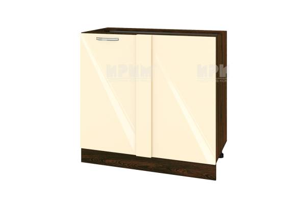 Долен шкаф за ъгъл с врата ВФ-Бежово гланц-05-42, 90см