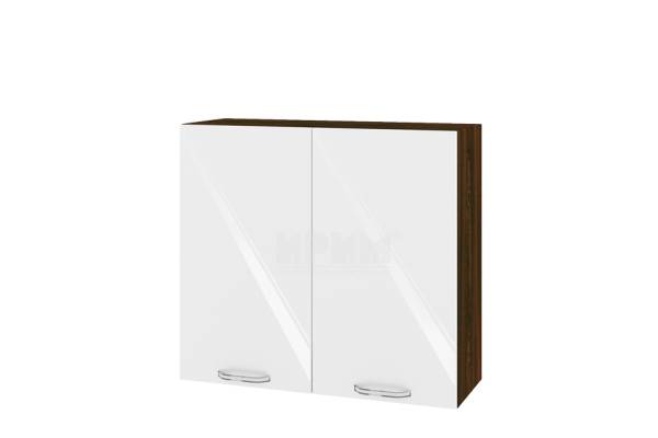 Горен шкаф с две врати ВФ-Бяло гланц-05-4, 80 см